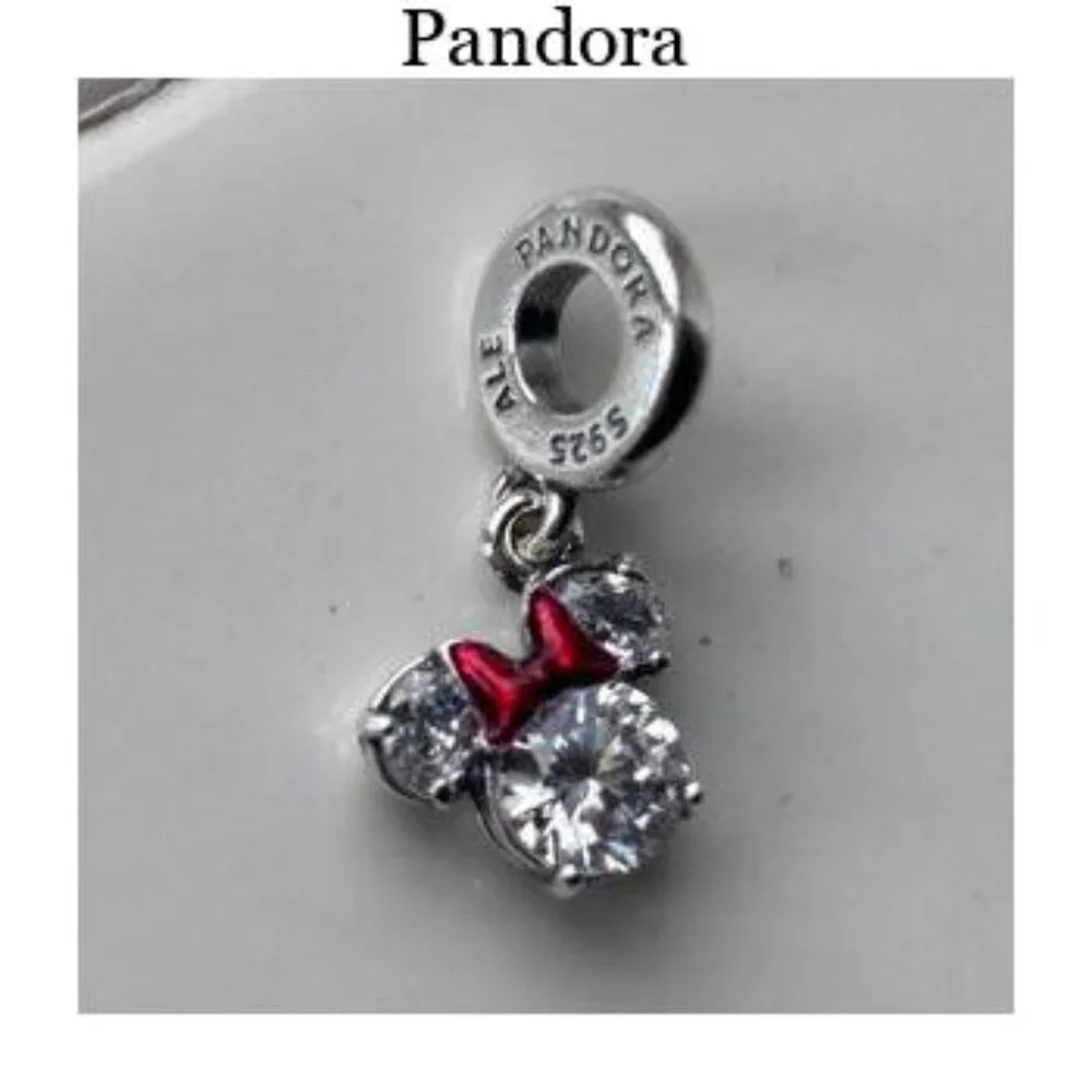 Authentic Disney Minnie Mouse Silhoutte Dangle Pandora Charm